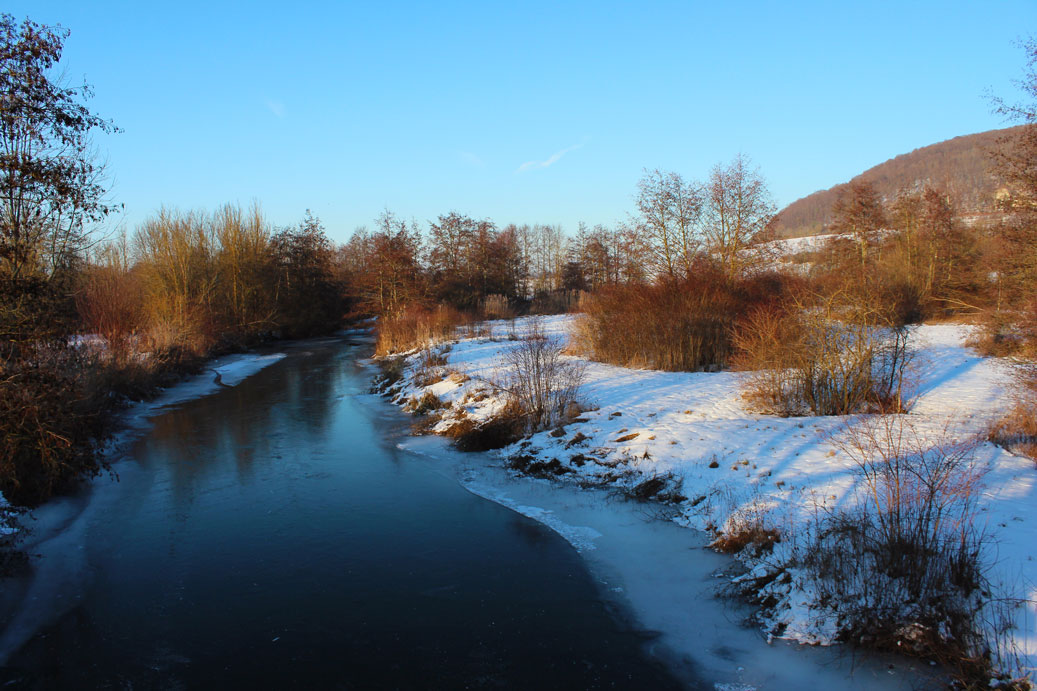 Die Landschaft im Winter in Treuchtlingen 11 fuer comercial Fotos und Bilder.