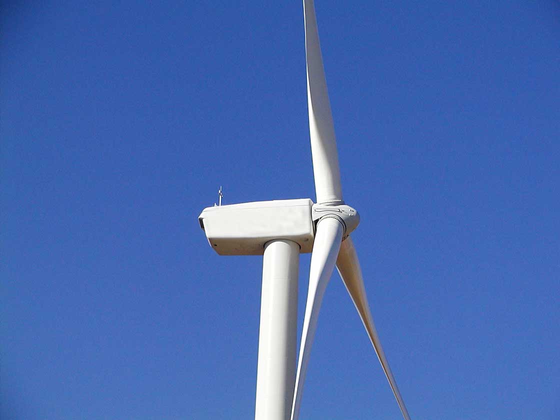 Das Foto fuer Technik Windrad 05 für Windenergie, erneuerbare Energie fuer comercial Fotos und Bilder.